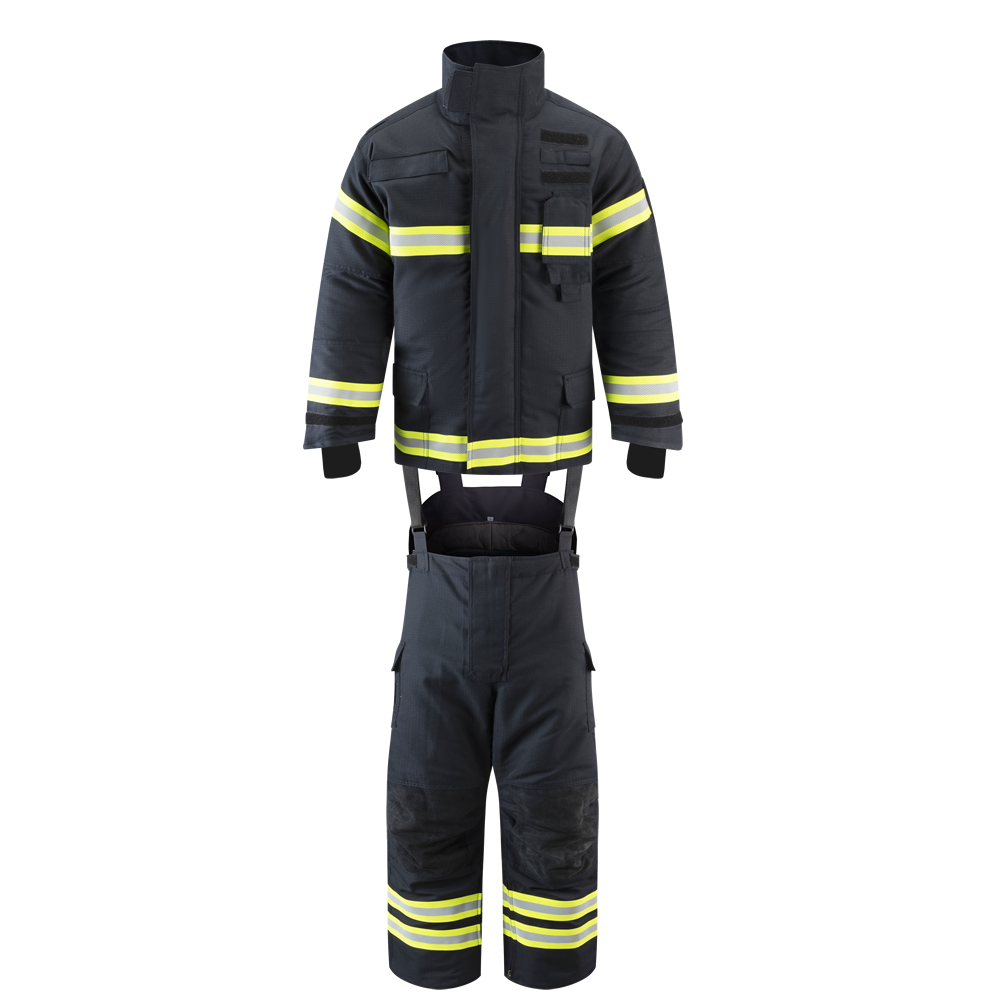 China EN469 CERTIFICATED NOMEX IIIA 4 LAYER 3 COLOR FIR SUITS